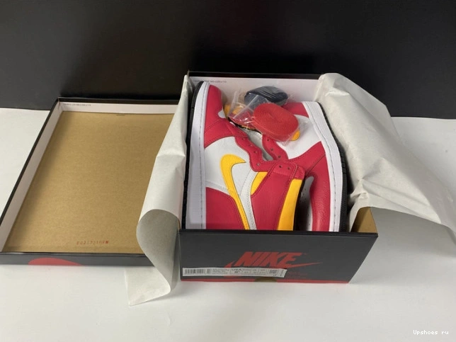 High Retro Jordan AIR Light Fusion Red OG 555088-603 1 0719